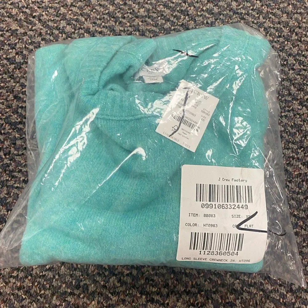 J. Crew Factory Crewneck sweater in extra-soft yarn Item BB083*